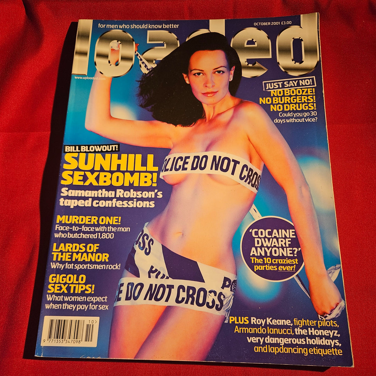 Loaded Magazine October 2001 Samantha Robson Roy Keane Armando Iannucci SKU 1545