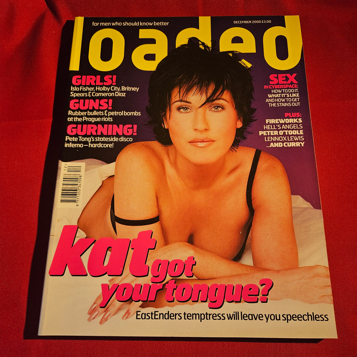 Loaded Magazine December 2000 Jessie Wallace Isla Fisher Peter O'Toole SKU 1545