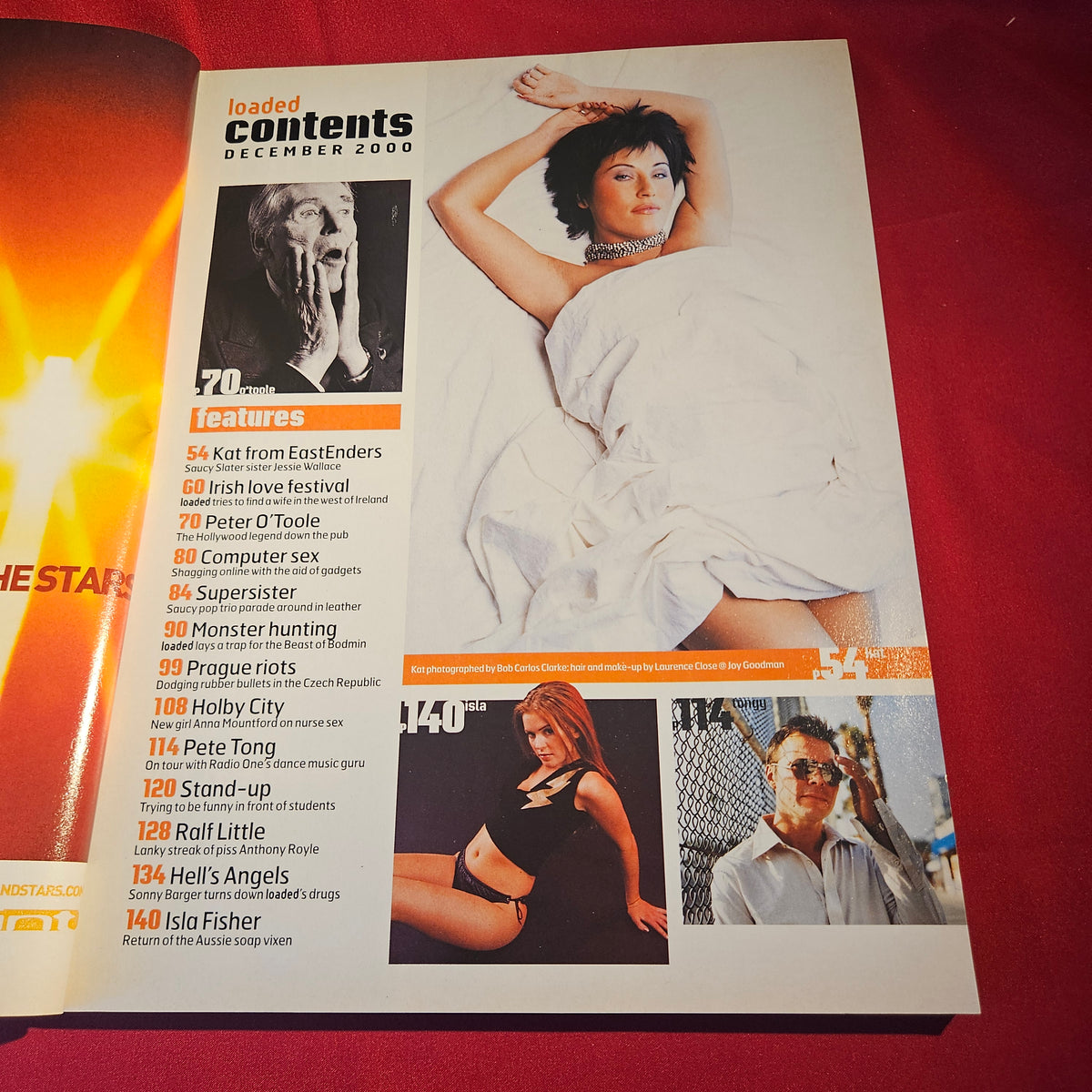 Loaded Magazine December 2000 Jessie Wallace Isla Fisher Peter O'Toole SKU 1545