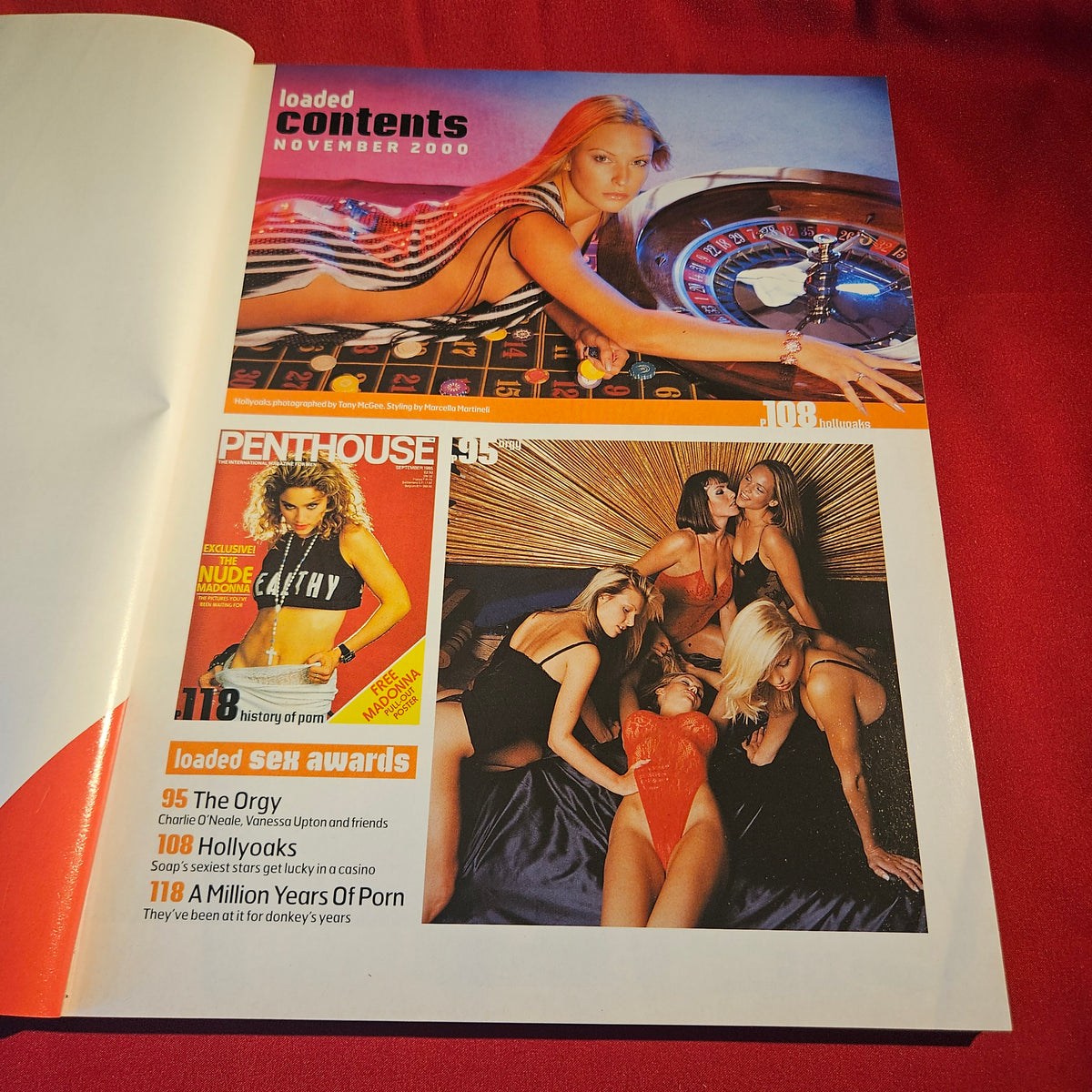 Loaded Magazine November 2000 Hollyoaks Vanessa Upton Carmen Electra SKU 1545