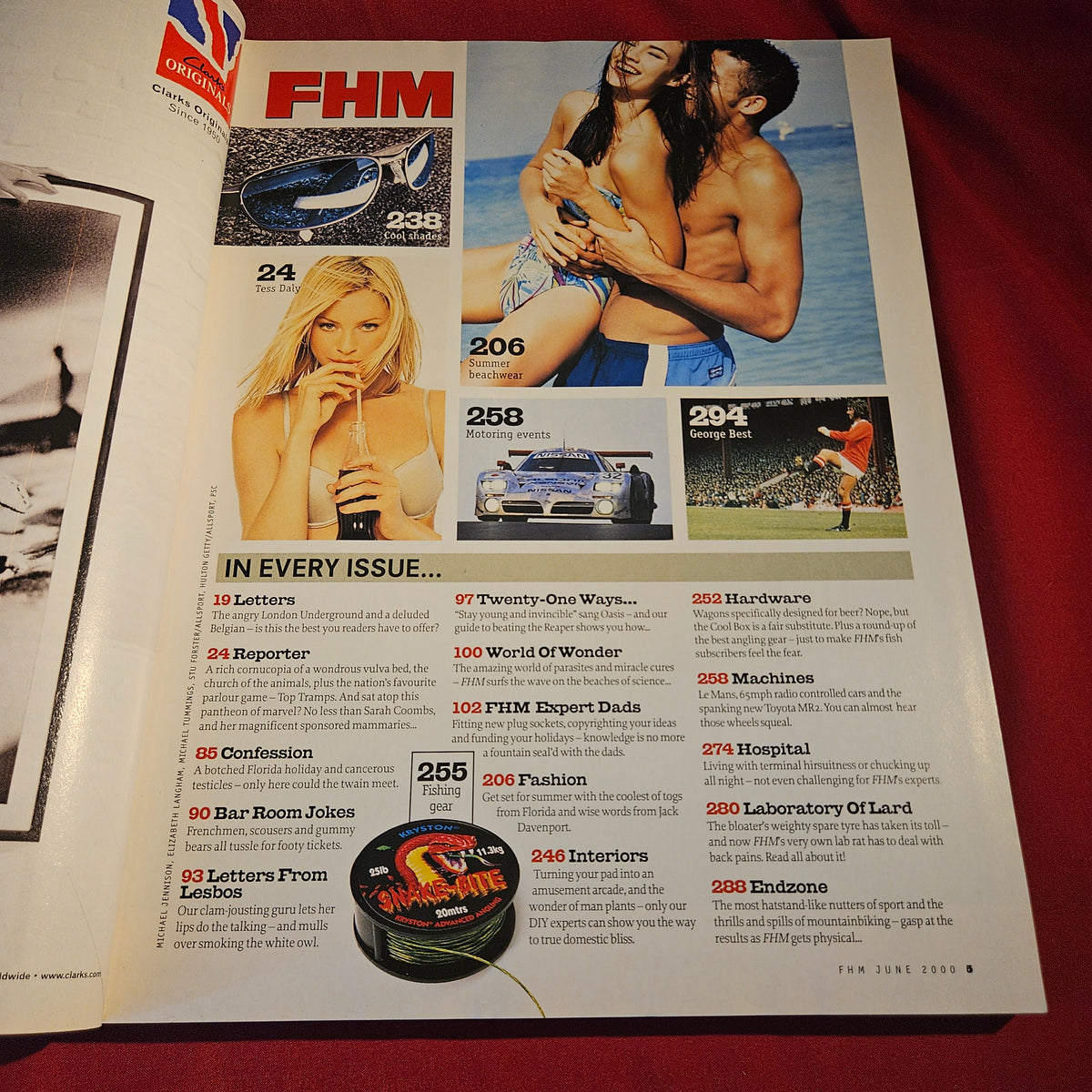 FHM Magazine June 2000 Issue 125 Kelly Brook Jennifer Ellison Christian Bale SKU 1544