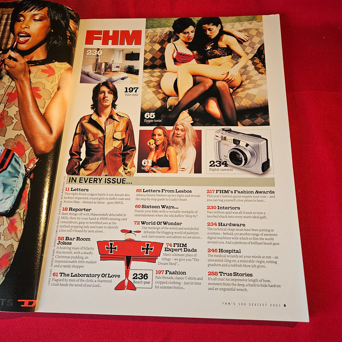 FHM Magazine July 2001 Issue 138 Charlize Theron Clare Kramer 100 Sexiest SKU 1545