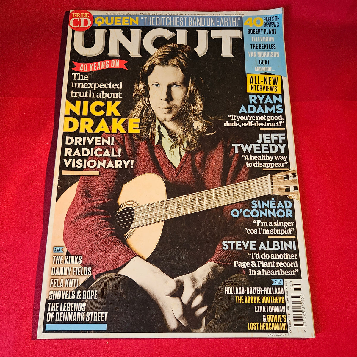 Uncut Magazine October 2014 Nick Drake Queen Ryan Adams Jeff Tweedy SKU 1549