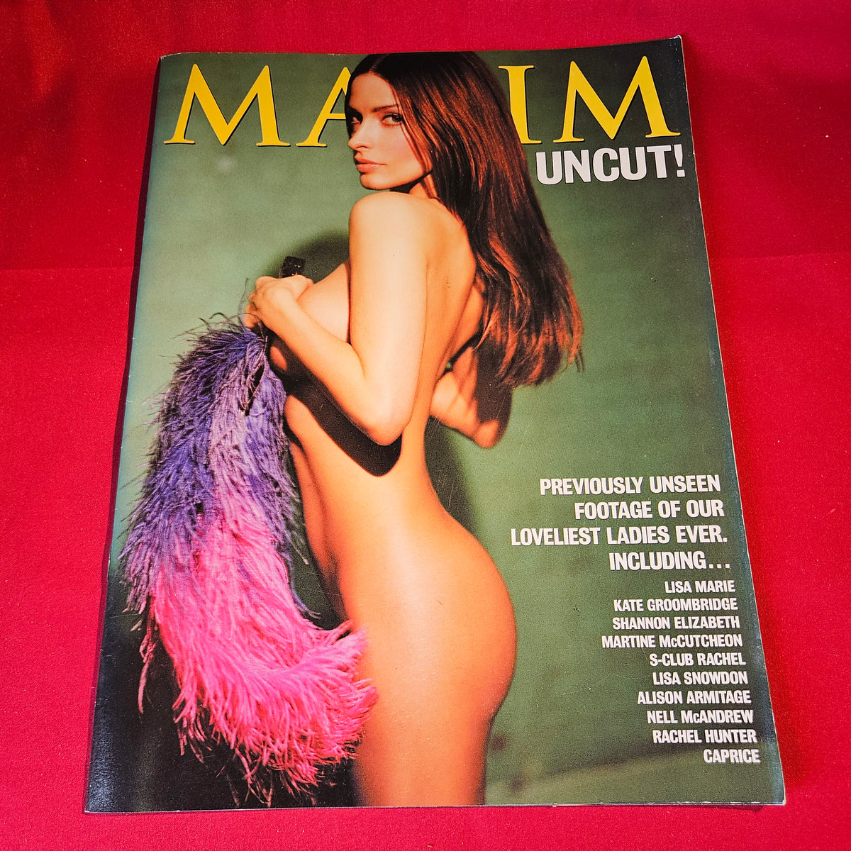 Maxim Uncut Magazine May 2000 Lisa Snowdon Caprice Rachel Hunter SKU 1550