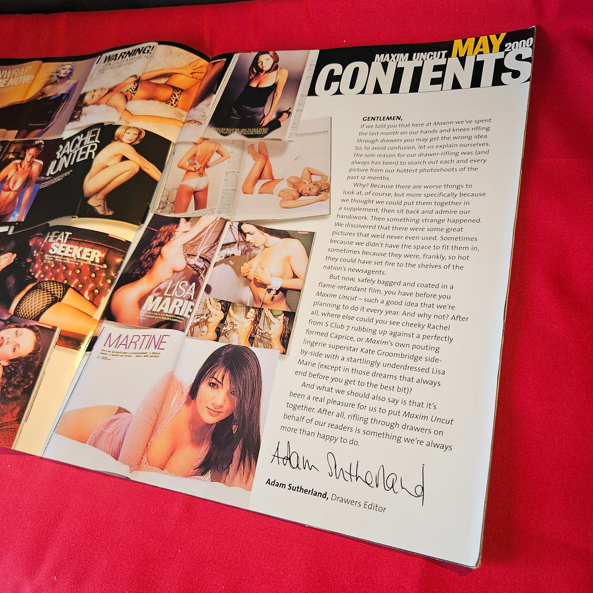 Maxim Uncut Magazine May 2000 Lisa Snowdon Caprice Rachel Hunter SKU 1550