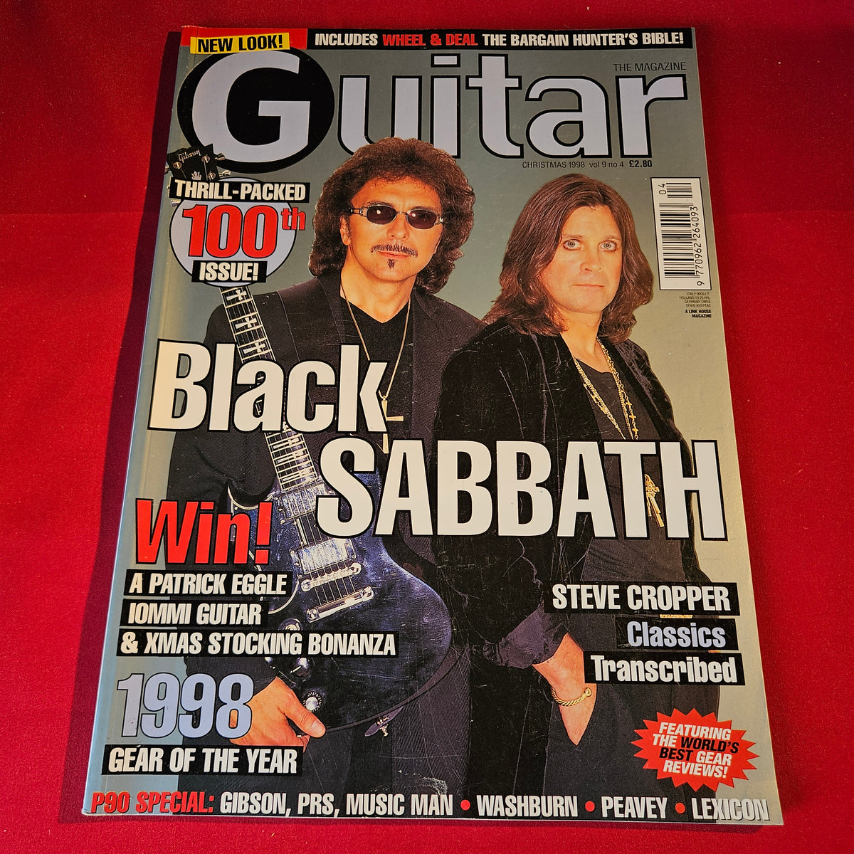 Guitar Magazine Christmas 1998 Black Sabbath Tony Iommi Ozzy Osbourne SKU 1551