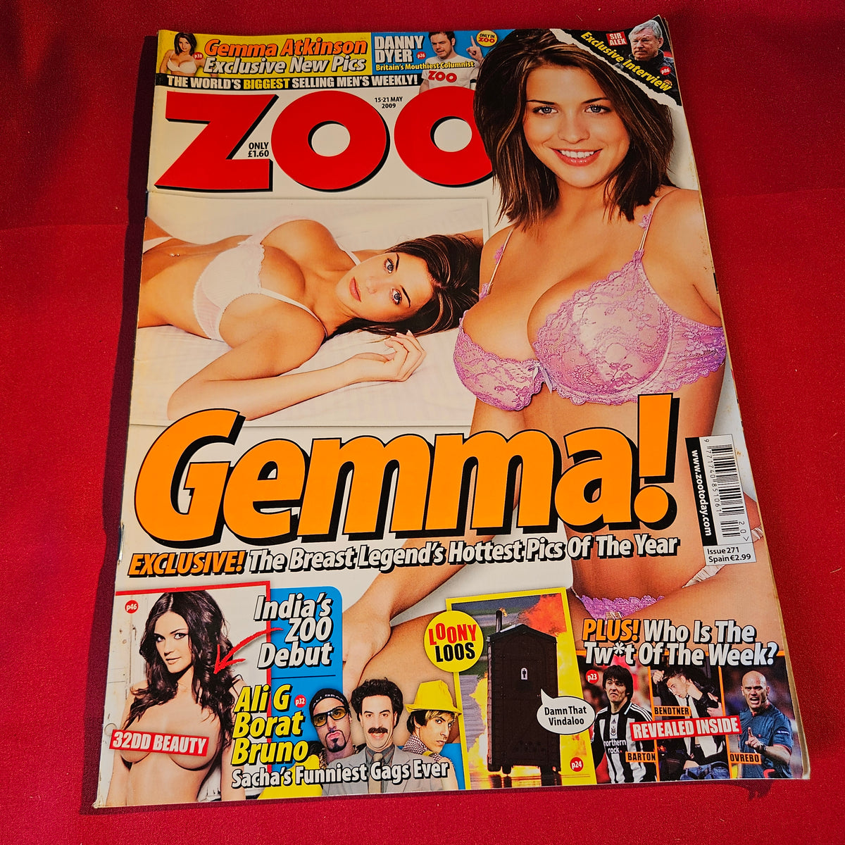 Zoo Magazine 15-21 May 2009 Gemma Atkinson India Reynolds Issue 271 SKU 1552