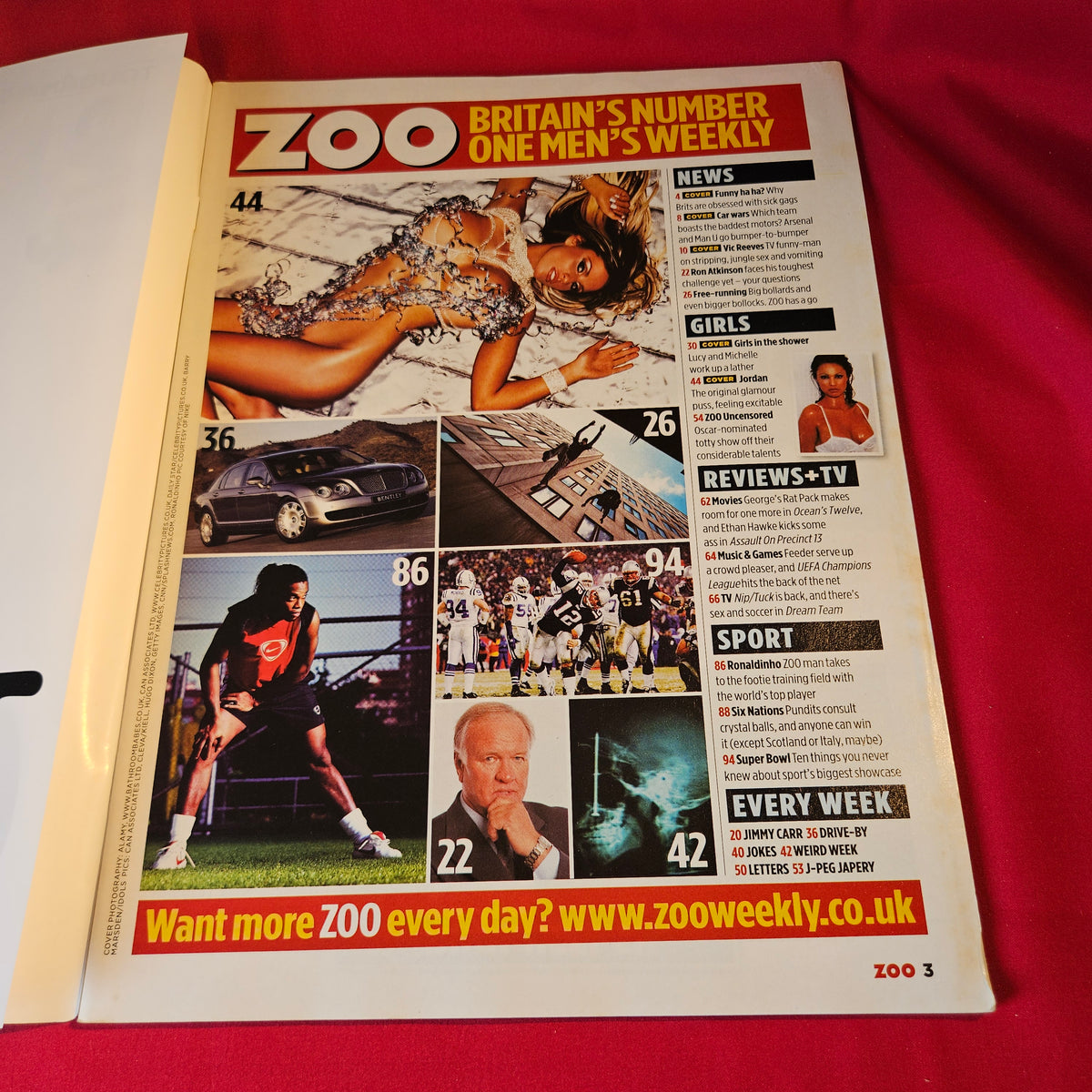 Zoo Magazine 4-10 February 2005 Jordan Katie Price Lisa Snowdon Issue 52 SKU 1552