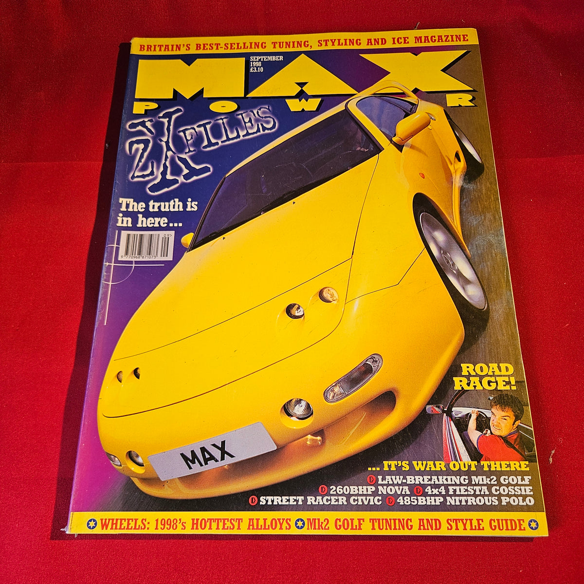 Max Power Magazine September 1998 Issue 65 260bhp Nova Nitrous Polo Mk2 Golf SKU 1553