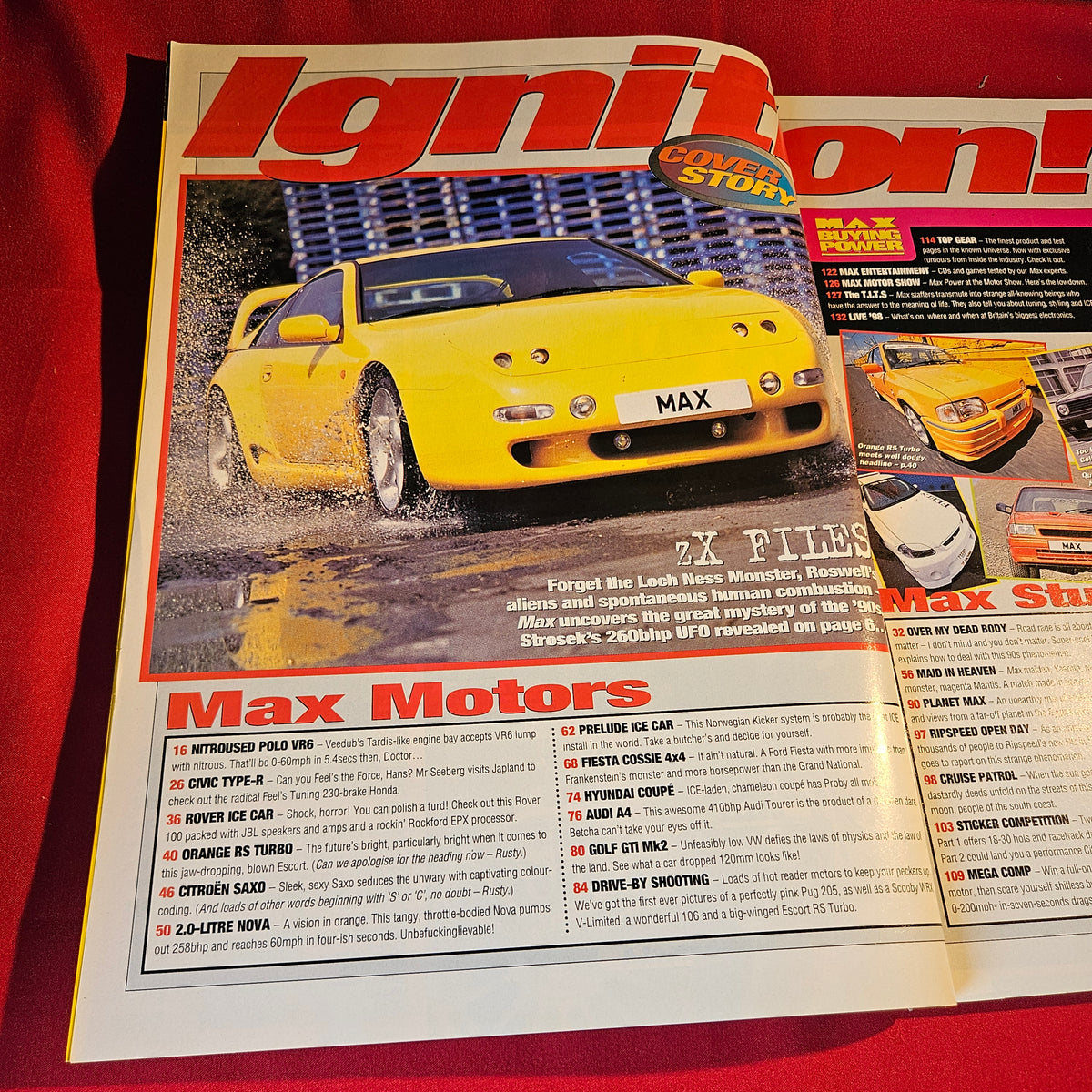 Max Power Magazine September 1998 Issue 65 260bhp Nova Nitrous Polo Mk2 Golf SKU 1553