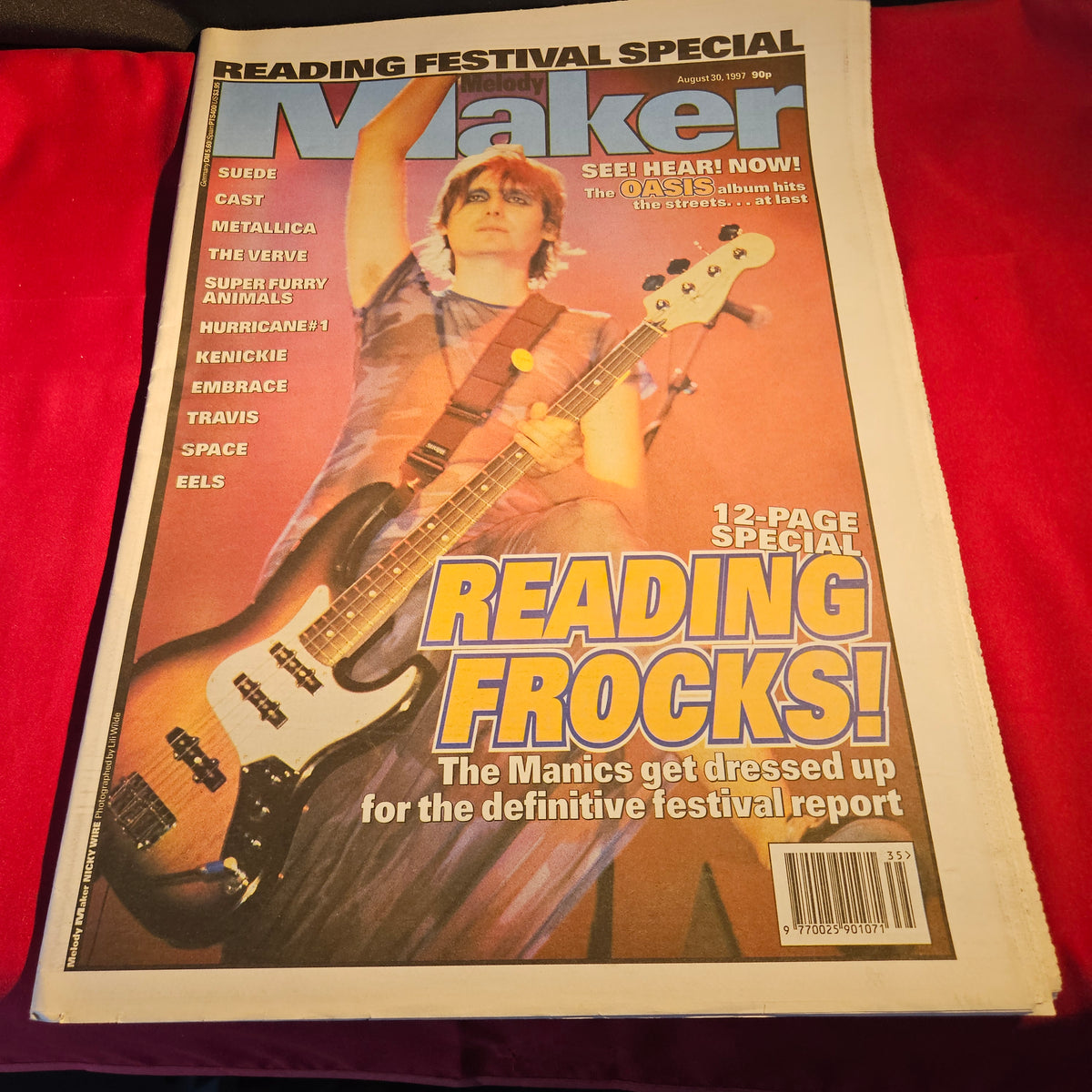 Melody Maker Magazine 30 August 1997 Reading Festival Manic Street Preachers NP008