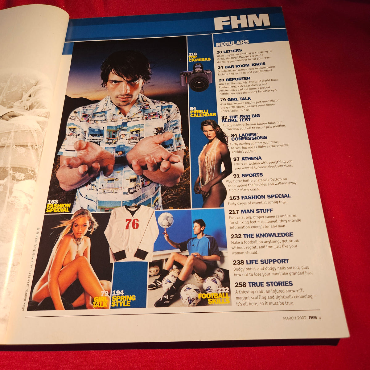 FHM Magazine March 2002 Joanna Taylor Emma Caulfield Johnny Vegas SKU 1559