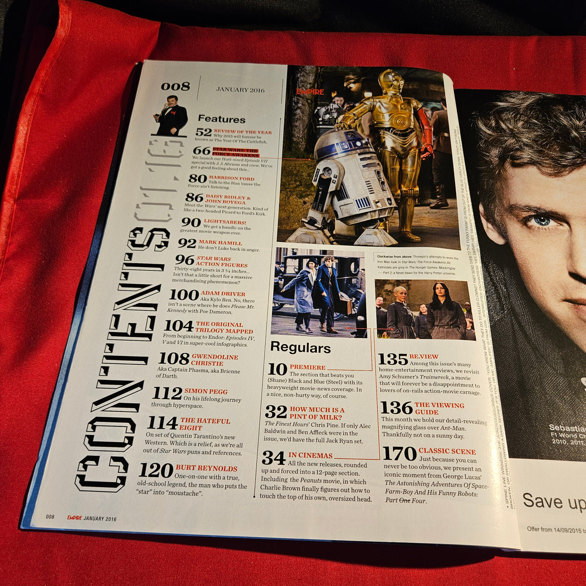 Empire Magazine January 2016 Star Wars The Force Awakens Kylo Ren Special Edition Subscriber Cover SKU 1562