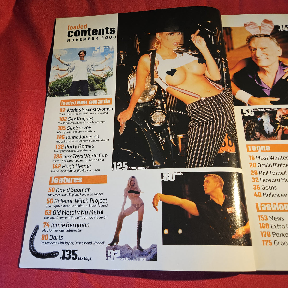 Loaded Magazine November 2000 Hollyoaks Carmen Electra Jenna Jameson David Seaman SKU 1563
