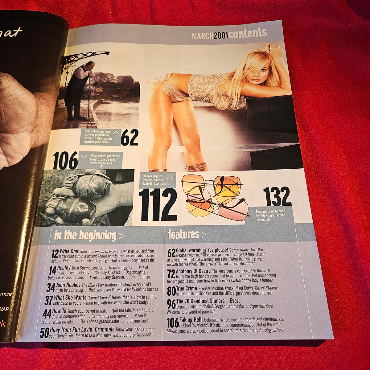 Maxim Magazine March 2001 Caprice Lisa Snowdon Adele Silva Izabella Scorupco 1564