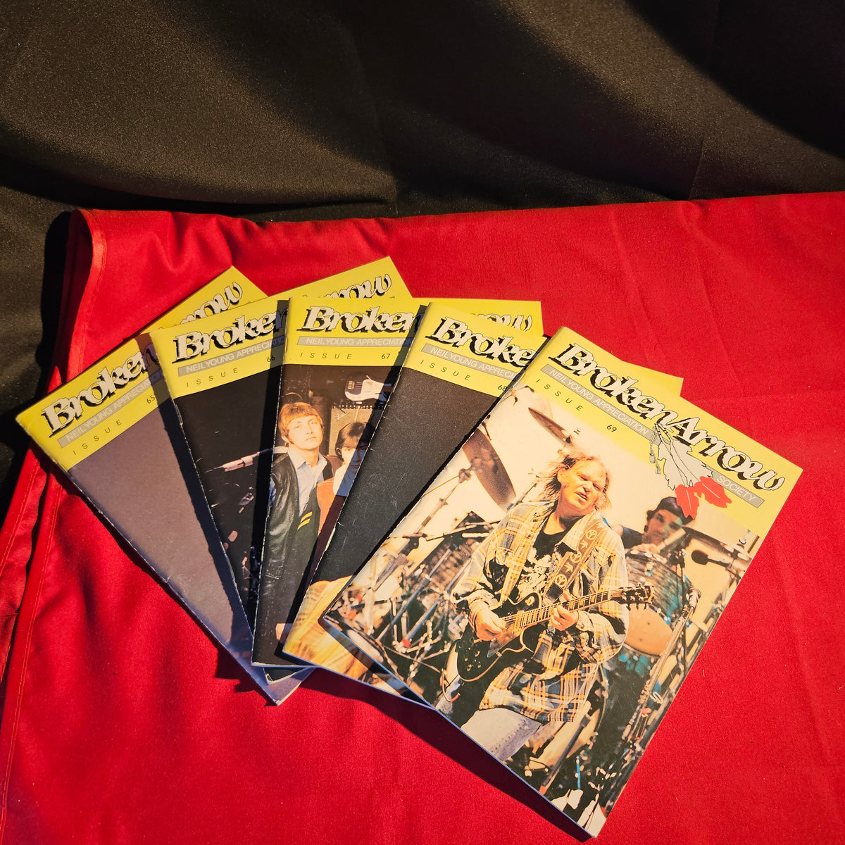 5x Broken Arrow Neil Young Appreciation Society Magazine Job Lot/Bundles Issues 65–69 BJL0151