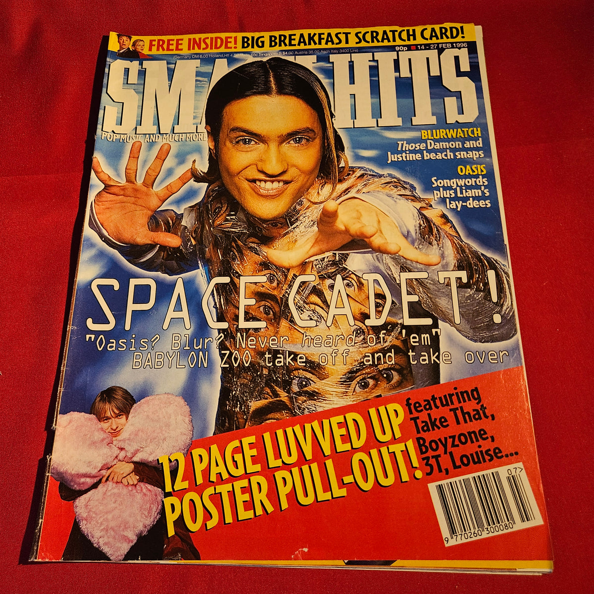 Smash Hits Magazine 14–27 February 1996 Babylon Zoo Oasis Blur Boyzone SKU 1570