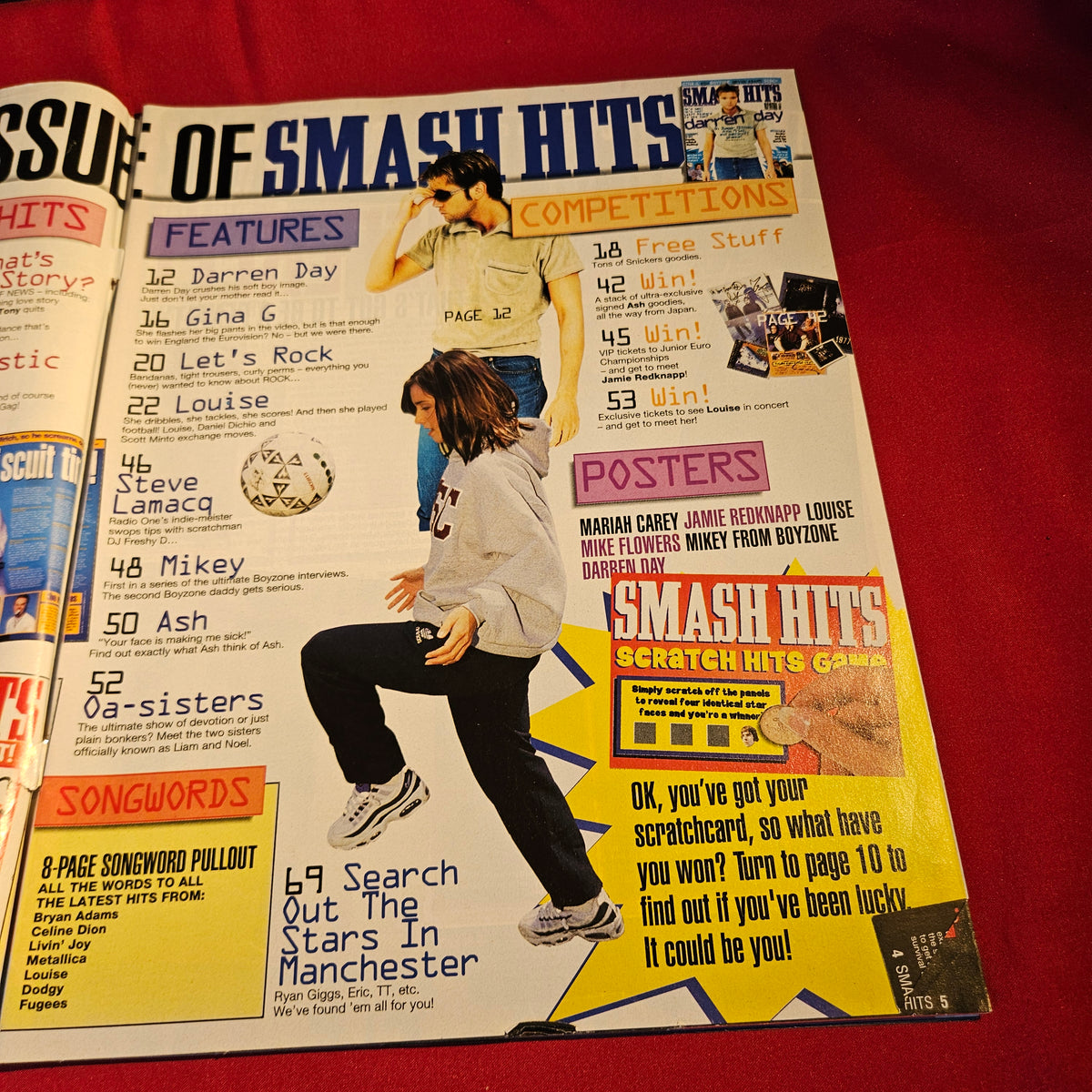 Smash Hits Magazine 5-18 June 1996 Darren Day Oasis Boyzone Ash SKU 1570