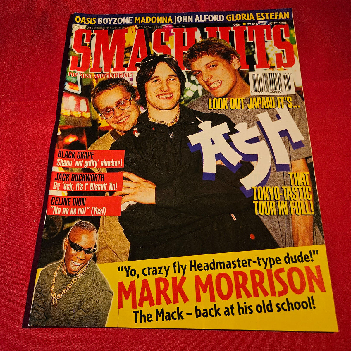 Smash Hits Magazine 22 May-4 June 1996 Ash Mark Morrison Madonna SKU 1570