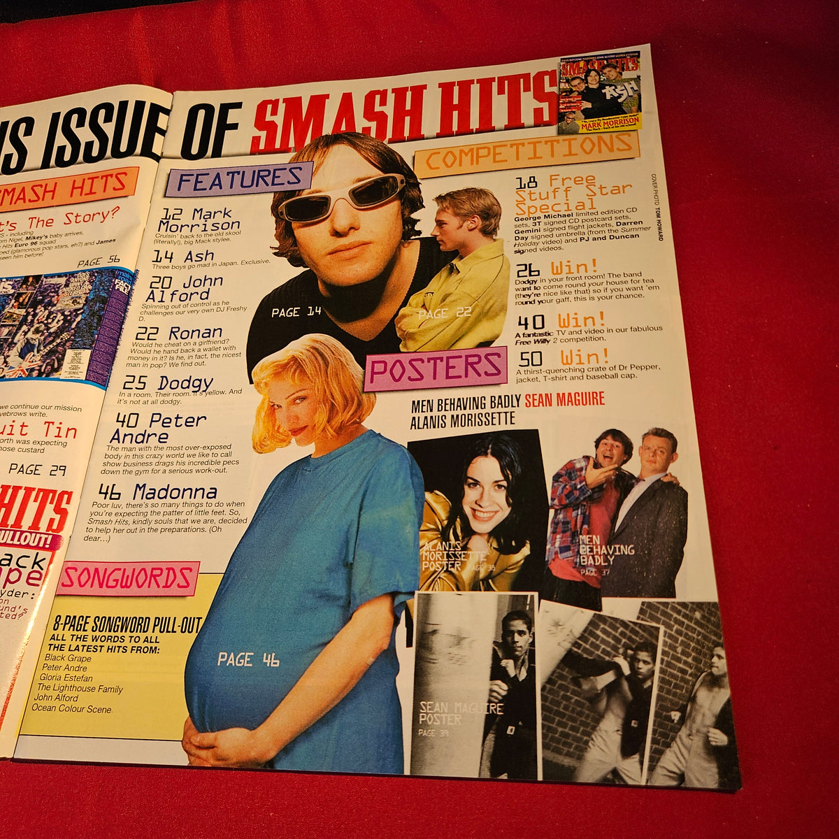 Smash Hits Magazine 22 May-4 June 1996 Ash Mark Morrison Madonna SKU 1570