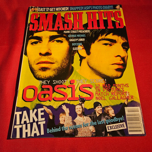 Smash Hits Magazine 24 April-7 May 1996 Oasis Take That Noel Gallagher SKU 1570