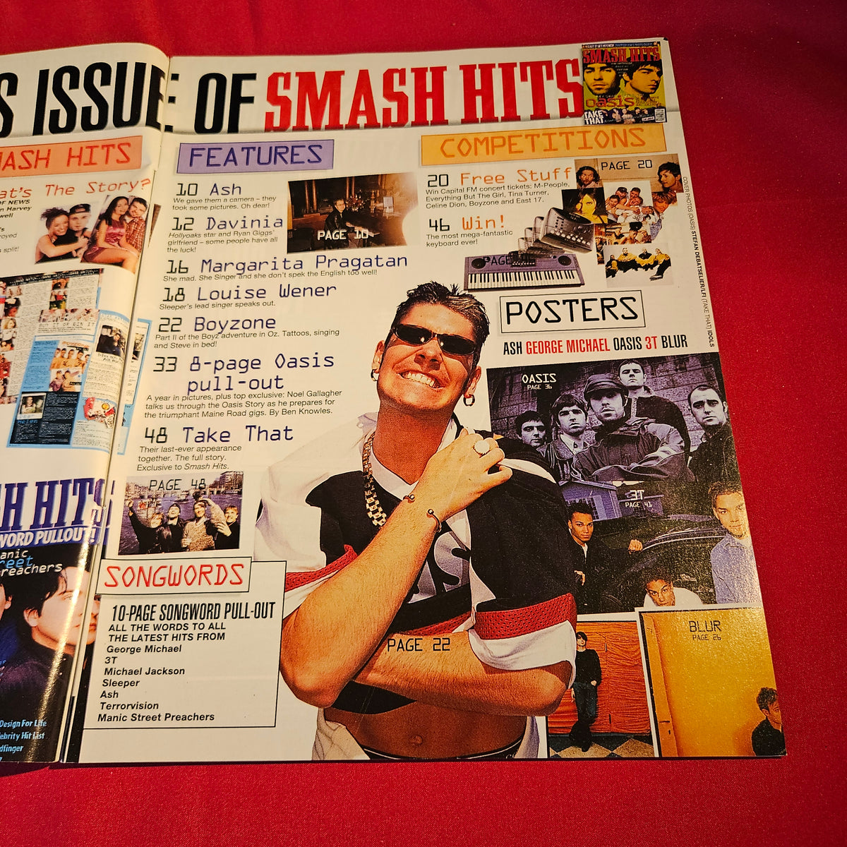 Smash Hits Magazine 24 April-7 May 1996 Oasis Take That Noel Gallagher SKU 1570