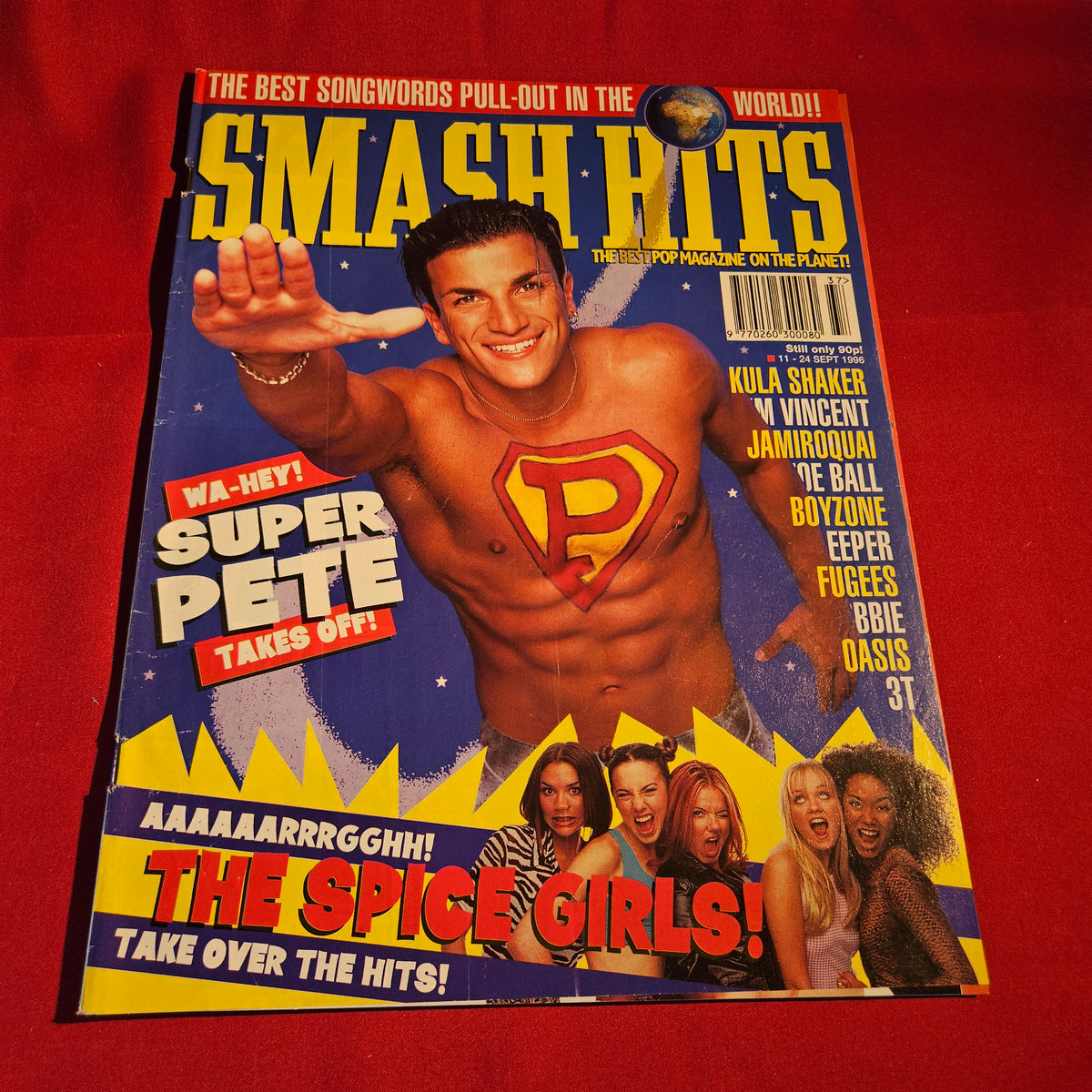 Smash Hits Magazine 11-24 September 1996 Peter Andre Spice Girls SKU 1570