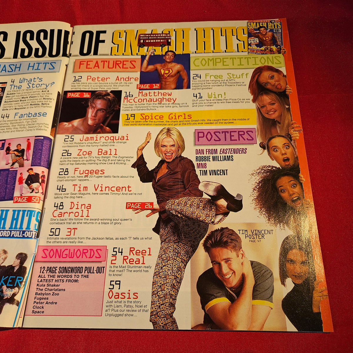 Smash Hits Magazine 11-24 September 1996 Peter Andre Spice Girls SKU 1570