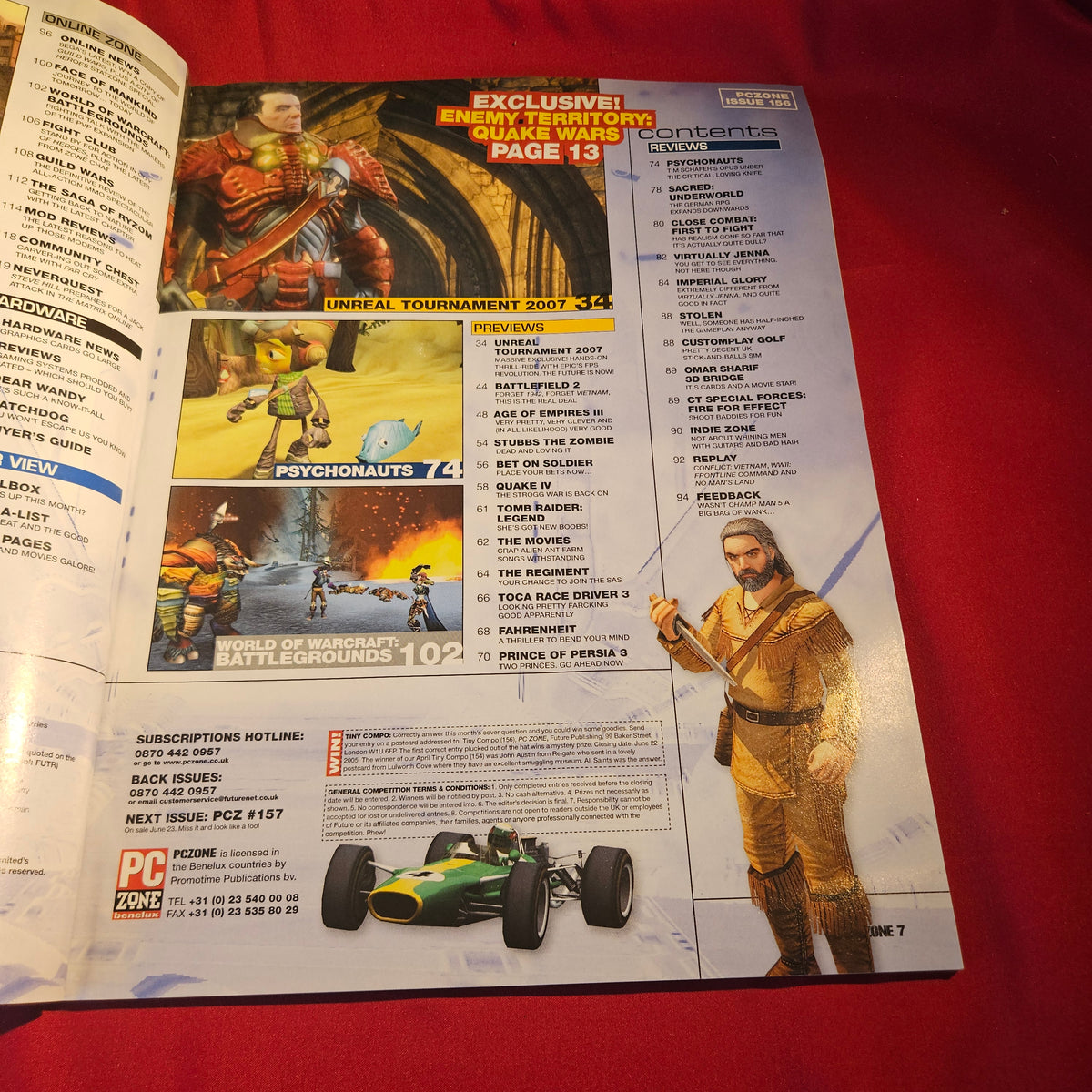 PC Zone Magazine July 2005 Issue 156 Unreal Tournament 2007 Quake 4 SKU 1572