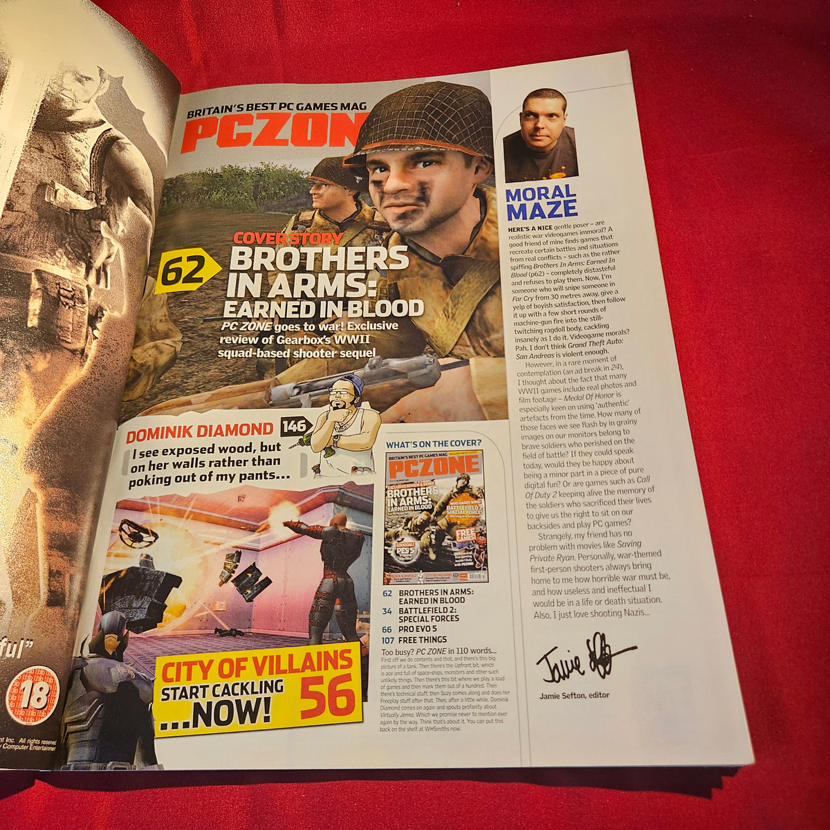 PC Zone Magazine December 2005 Issue 161 Brothers in Arms Battlefield 2 SKU 1572