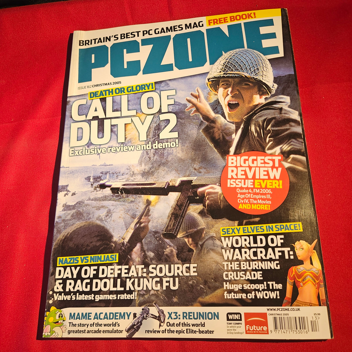 PC Zone Magazine Christmas 2005 Issue 162 Call of Duty 2 Quake 4 SKU 1572