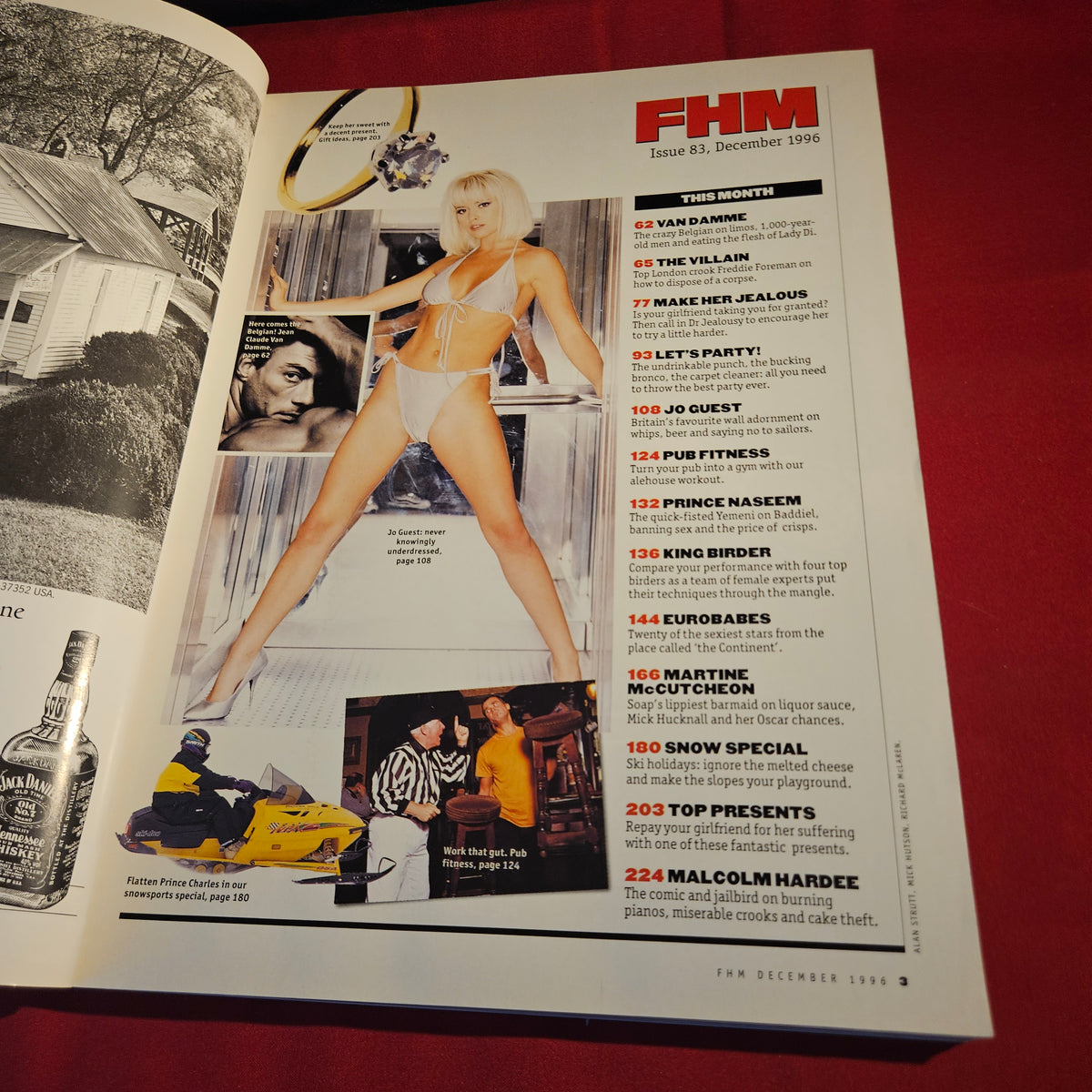 FHM Magazine December 1996 Issue 83 Tiffany Joanne Guest Eurobabes SKU 1576