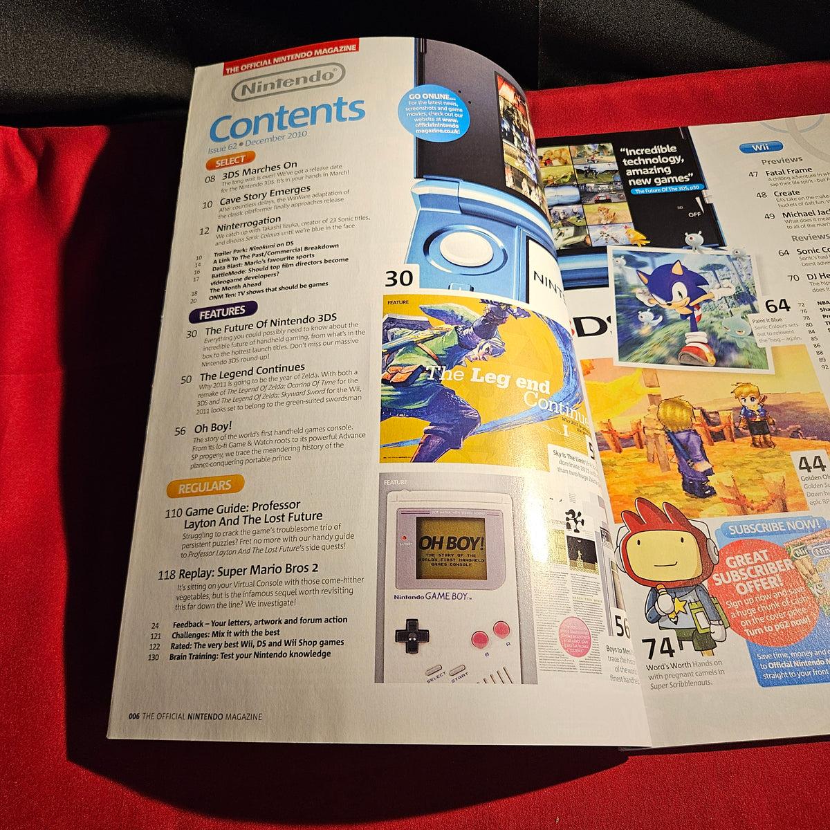 Official Nintendo Magazine December 2010 Issue 62 Zelda Skyward Sword SKU 1577