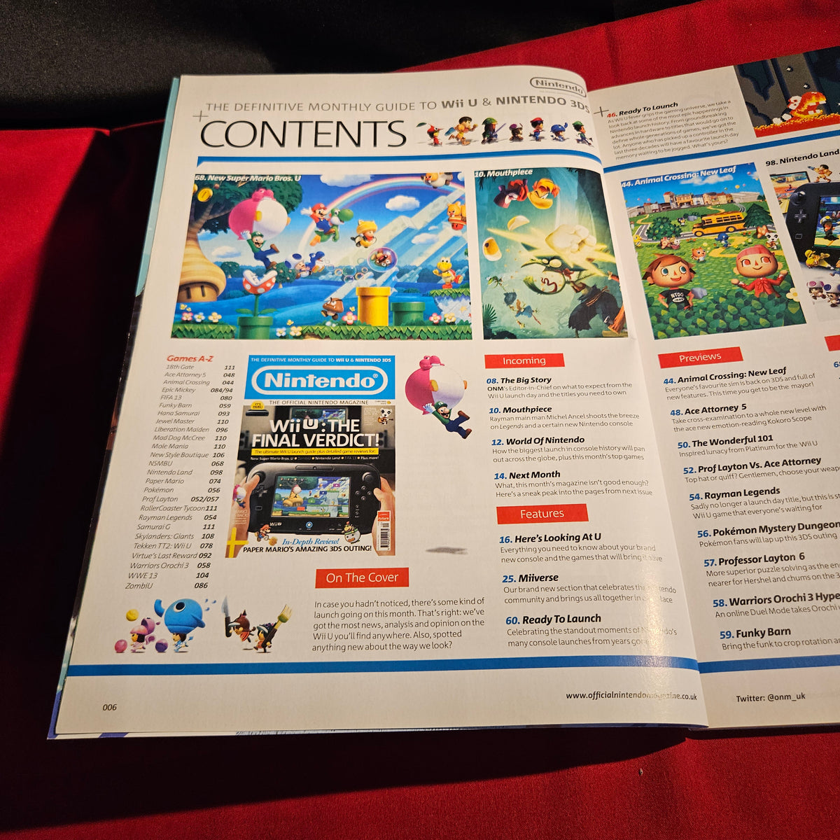 Official Nintendo Magazine Christmas 2012 Issue 89 Wii U Mario SKU 1577