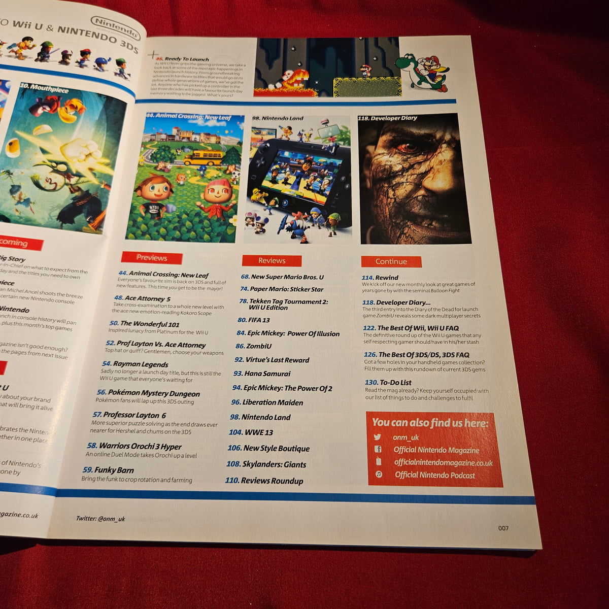 Official Nintendo Magazine Christmas 2012 Issue 89 Wii U Mario SKU 1577