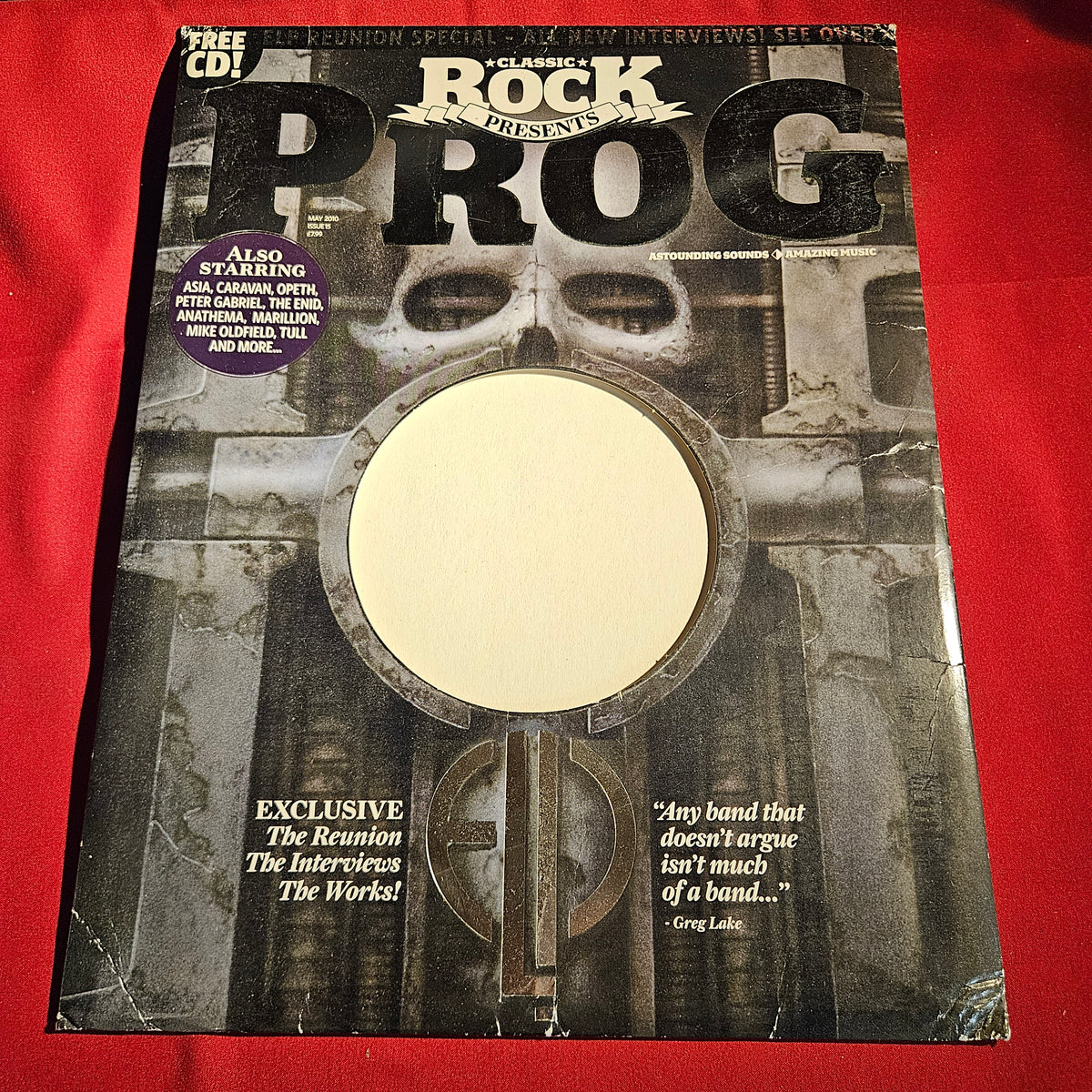 Classic Rock Prog Magazine May 2010 Issue 15 ELP Emerson Lake Palmer CD SKU 1579