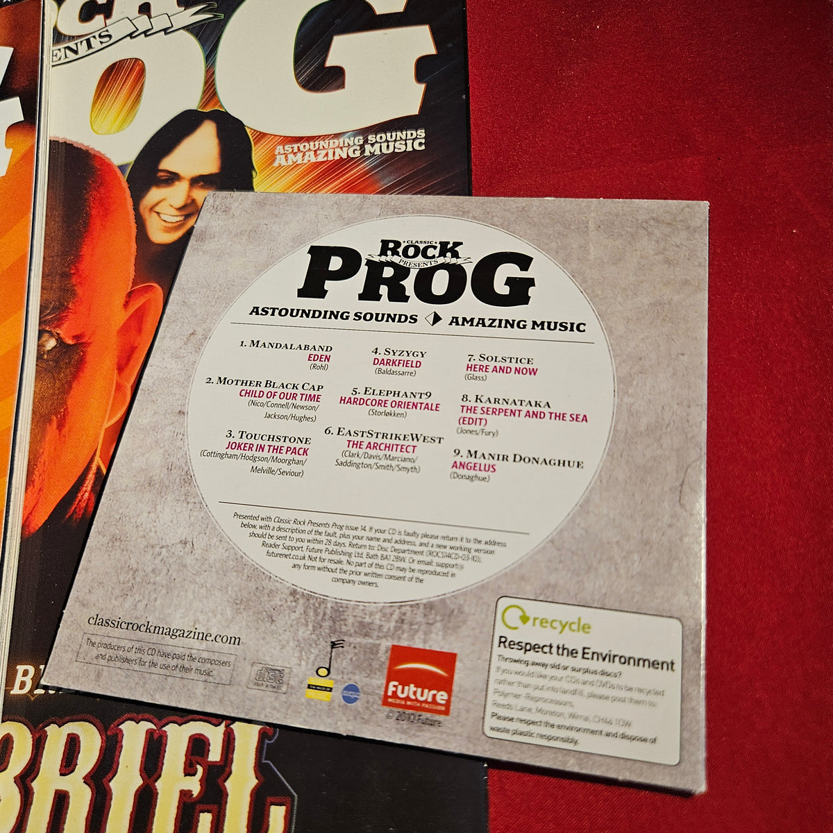 Classic Rock Prog Magazine March 2010 Issue 14 Peter Gabriel Genesis CD SKU 1579