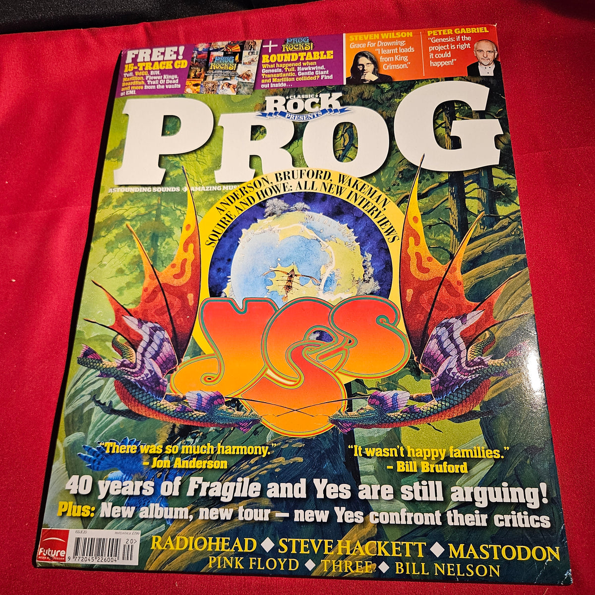 Classic Rock Prog Magazine Issue 20 YES Jon Anderson Bill Bruford CD SKU 1579