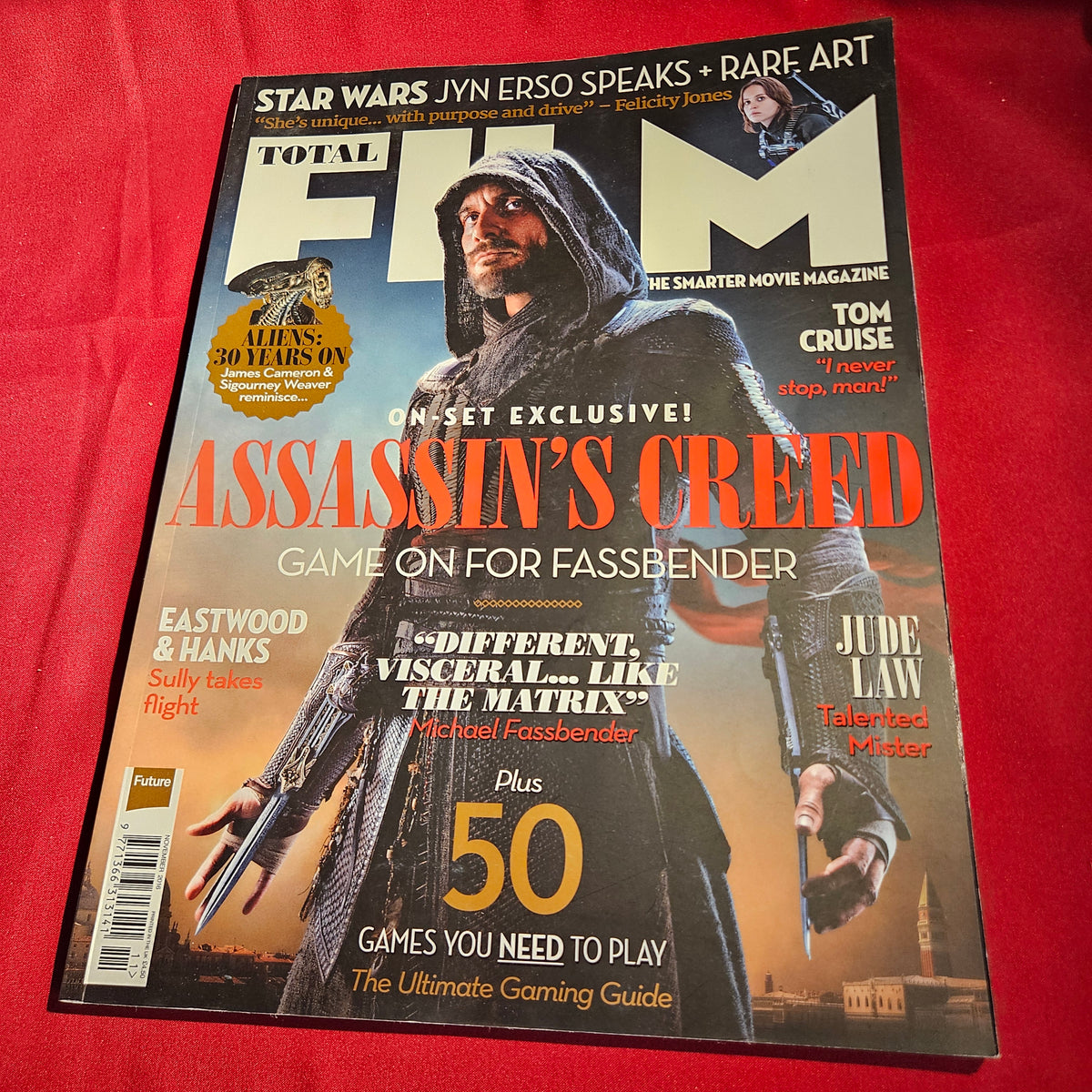Total Film Magazine November 2016 Assassins Creed Michael Fassbender SKU 1581