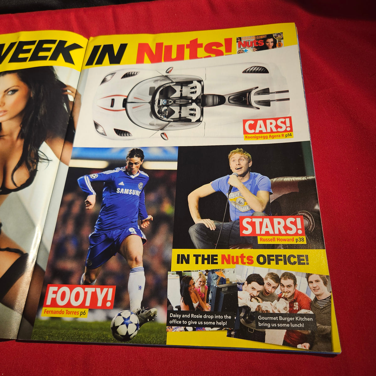 Nuts Magazine 1-7 April 2011 Jessica-Jane Clement Chloe Sims Emma Lindsey SKU 1583
