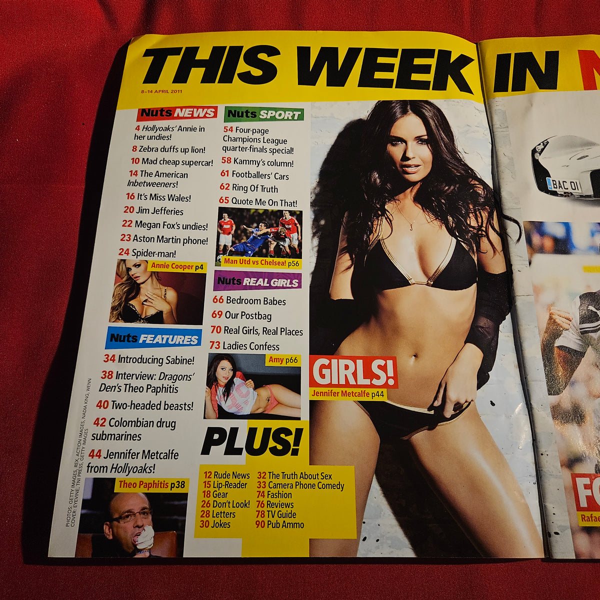 Nuts Magazine 8-14 April 2011 Jennifer Metcalfe Annie Cooper Hollyoaks SKU 1583