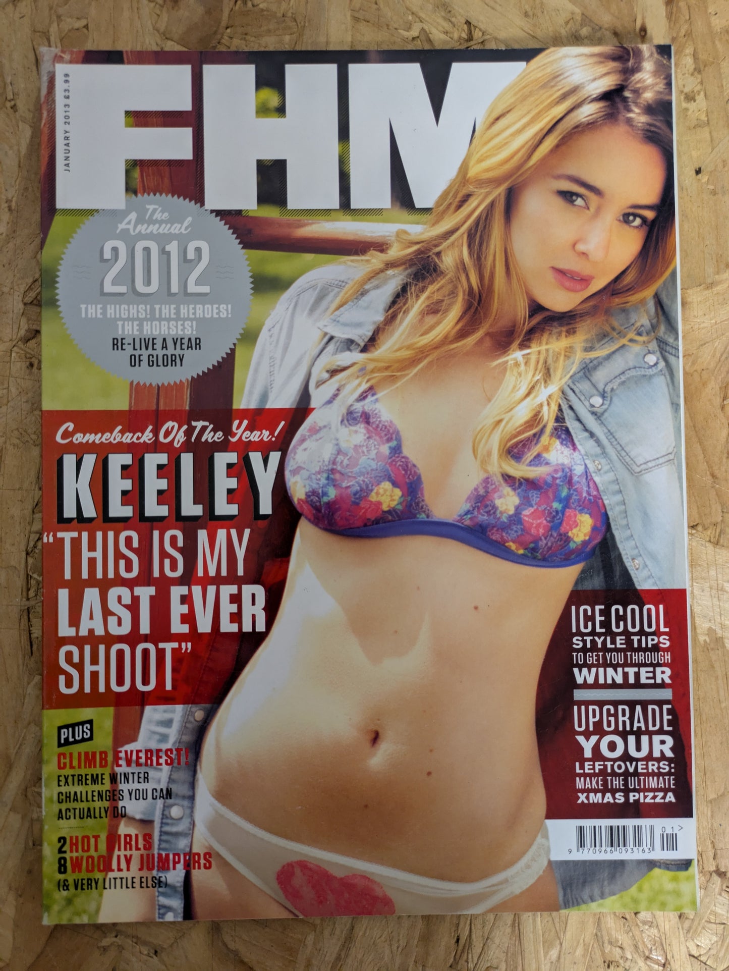 FHM Magazine January 2013 (1001) Keeley Hazell