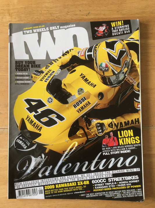 Two Wheels Only Magazine January 2009 (107) KAWASAKI ZX-6R Z750 FAZER 600
