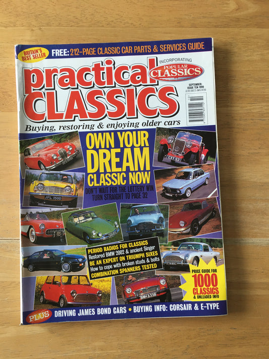 Practical Classics Magazine September 1999 (159) BMW 1502 - Ford Sierra RS Coswo