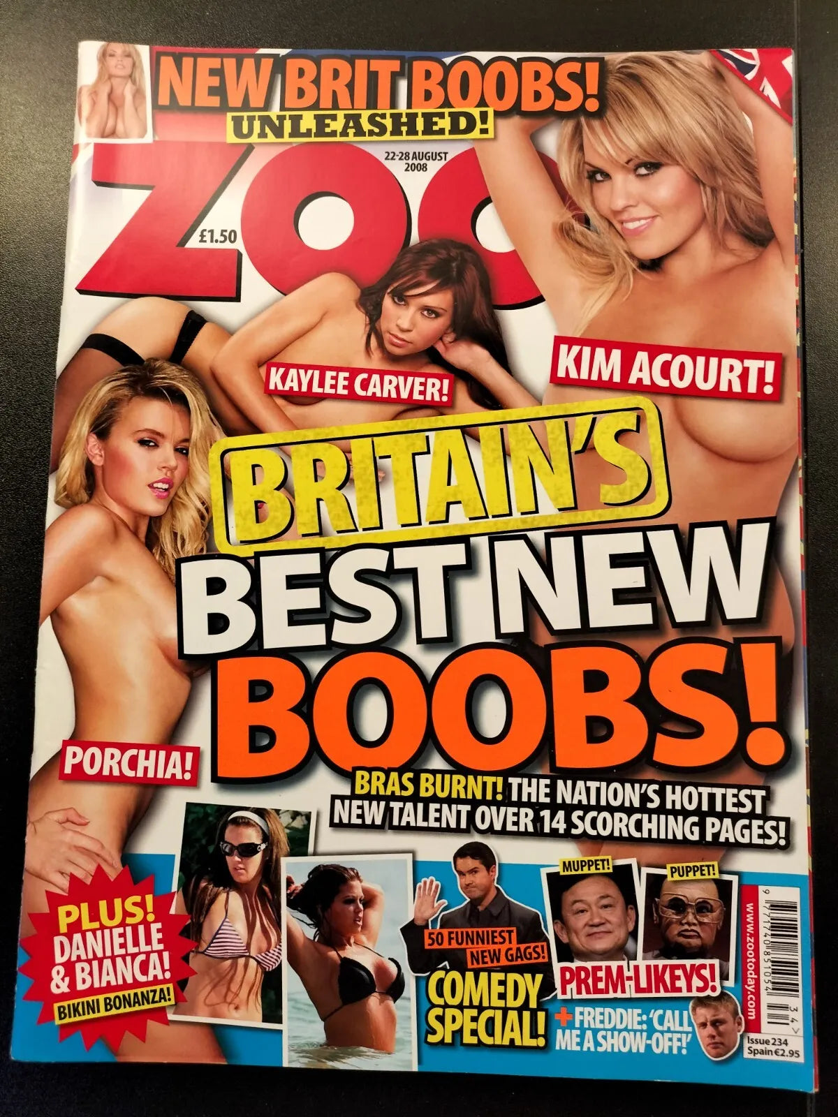 Zoo Magazine 22-28 August 2008 (624) Kim Acourt POSTER Katy Kaylee Porchia